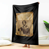 Harriet Tubman Tribute Throw Blanket Civil Rights Leader Black History Gift - Wonder Print Shop
