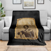 Harriet Tubman Tribute Throw Blanket Civil Rights Leader Black History Gift - Wonder Print Shop