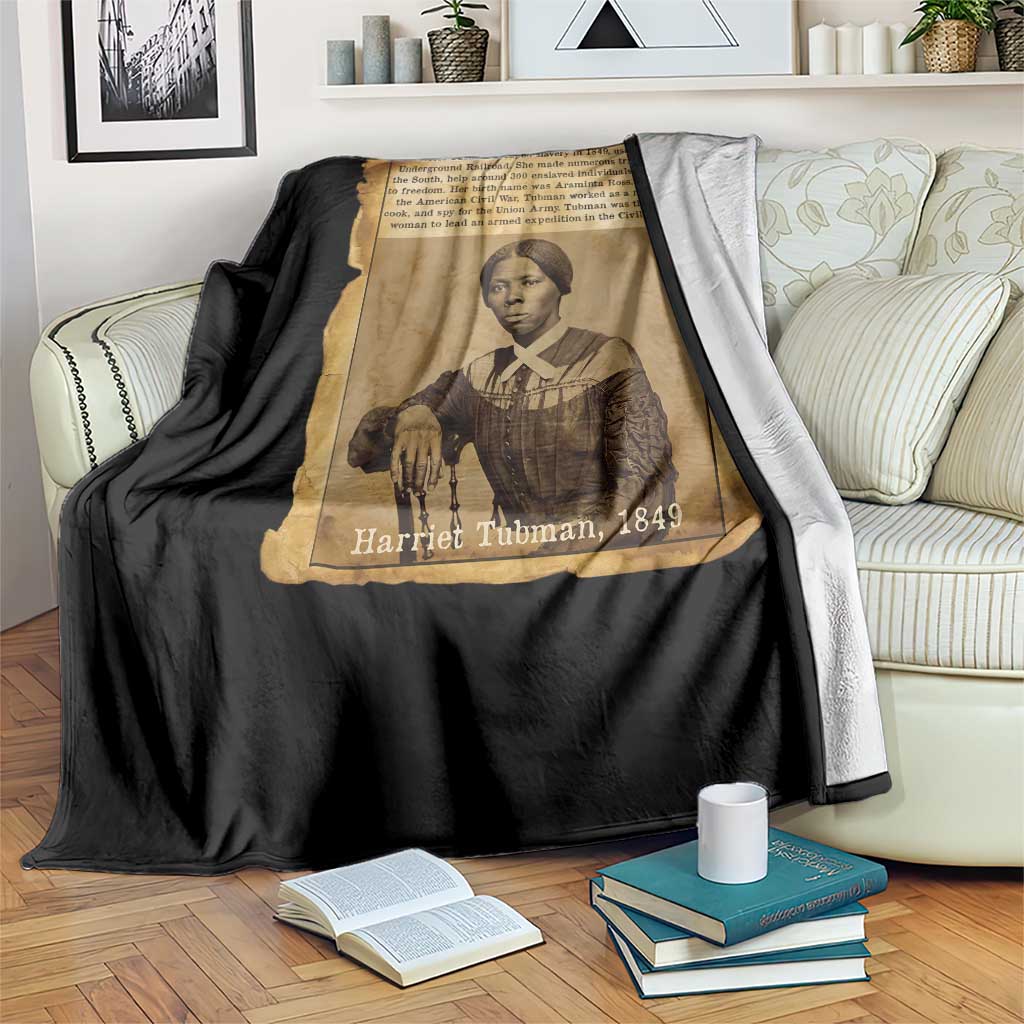 Harriet Tubman Tribute Throw Blanket Civil Rights Leader Black History Gift - Wonder Print Shop
