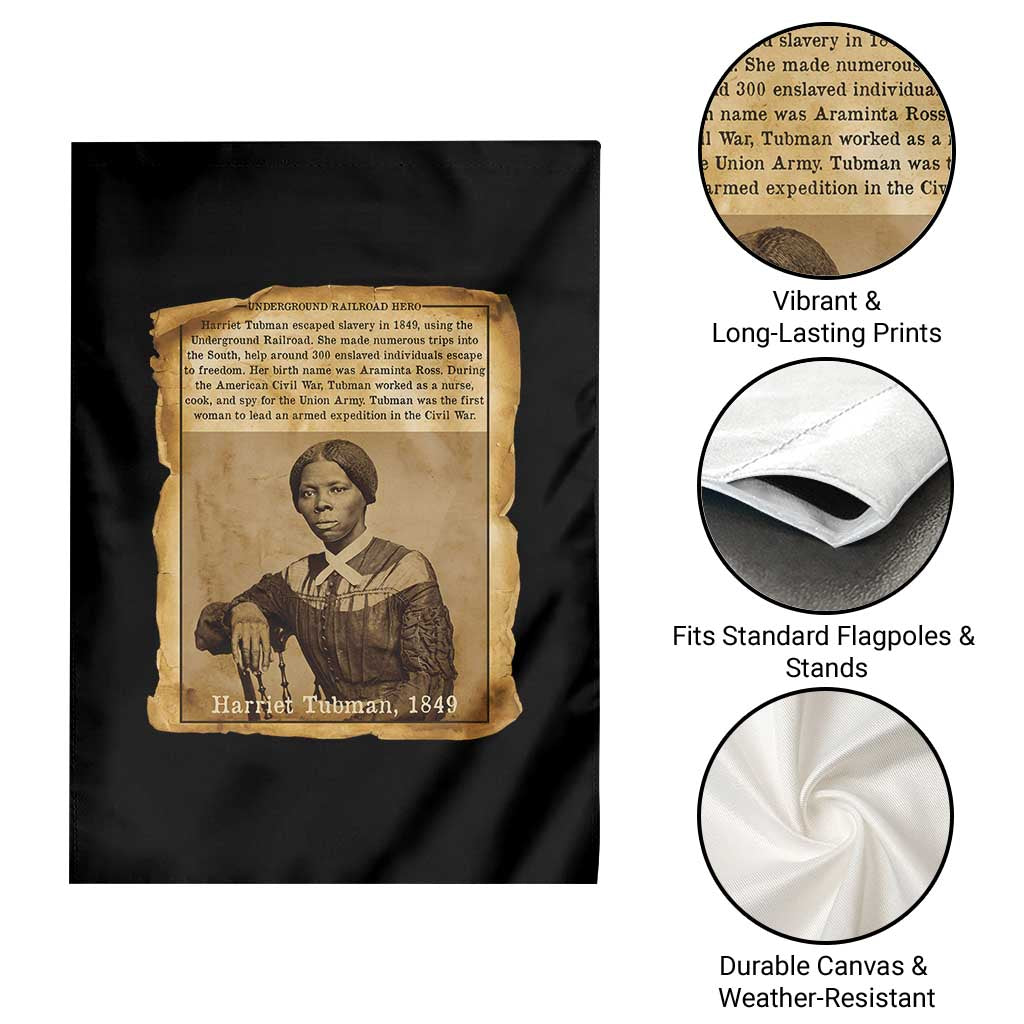 Harriet Tubman Tribute Garden Flag Civil Rights Leader Black History Gift - Wonder Print Shop