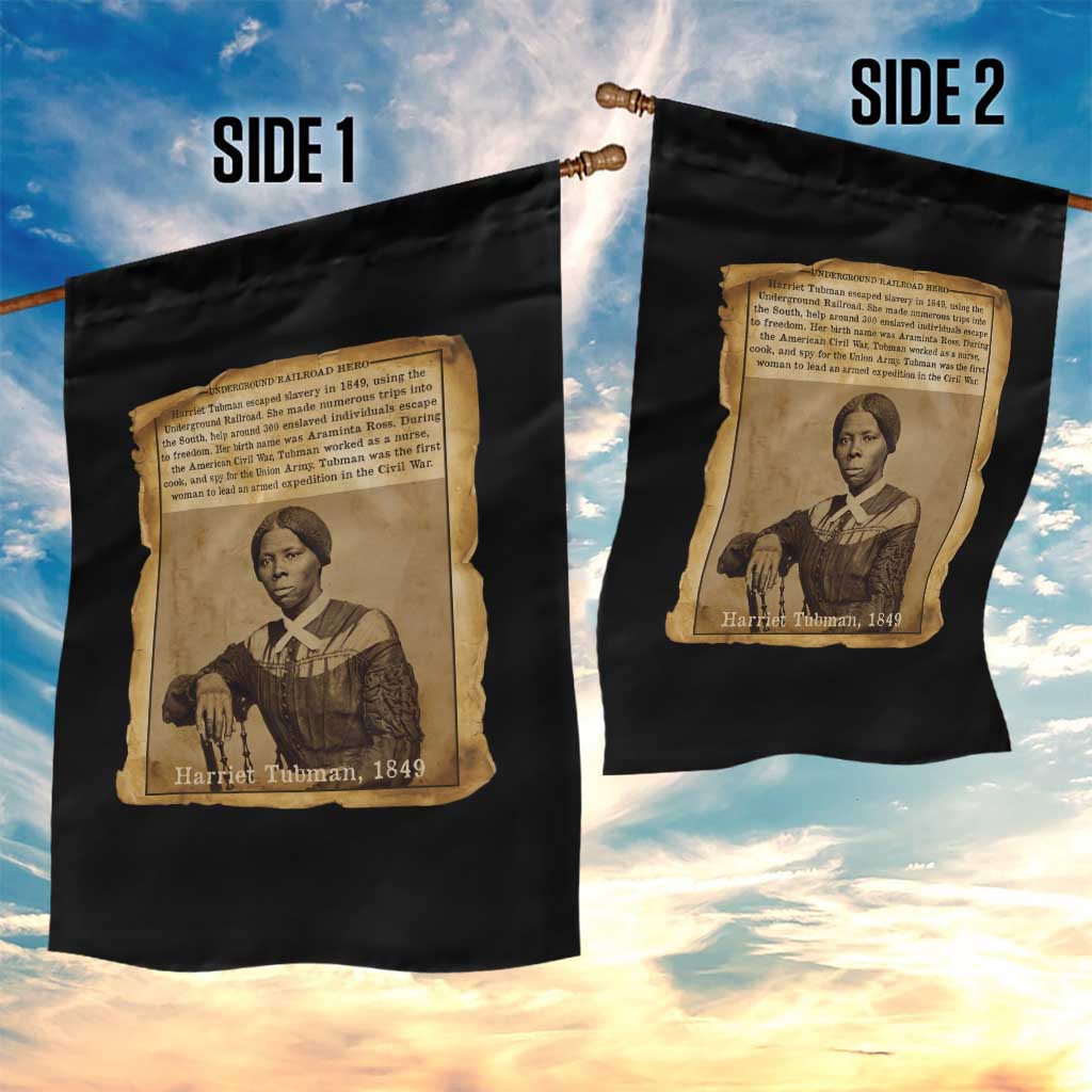 Harriet Tubman Tribute Garden Flag Civil Rights Leader Black History Gift - Wonder Print Shop