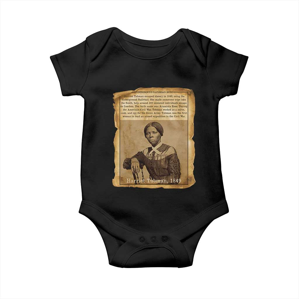 Harriet Tubman Tribute Baby Onesie Civil Rights Leader Black History Gift - Wonder Print Shop