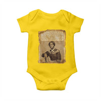 Harriet Tubman Tribute Baby Onesie Civil Rights Leader Black History Gift - Wonder Print Shop