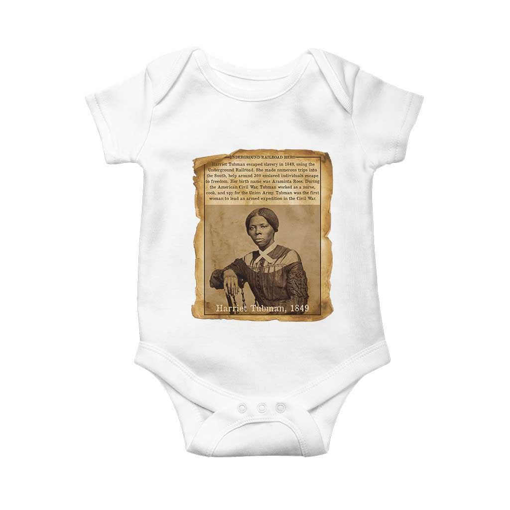 Harriet Tubman Tribute Baby Onesie Civil Rights Leader Black History Gift - Wonder Print Shop