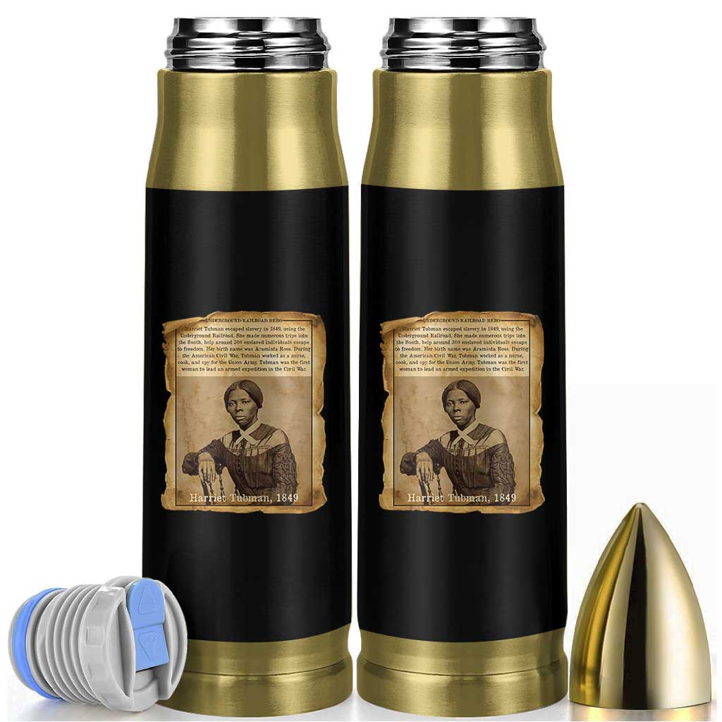 Harriet Tubman Tribute Bullet Tumbler Civil Rights Leader Black History Gift - Wonder Print Shop