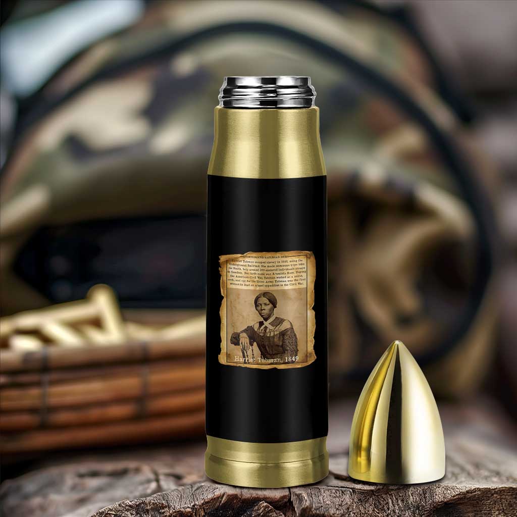 Harriet Tubman Tribute Bullet Tumbler Civil Rights Leader Black History Gift - Wonder Print Shop