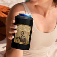 Harriet Tubman Tribute 4 in 1 Can Cooler Tumbler Civil Rights Leader Black History Gift - Wonder Print Shop