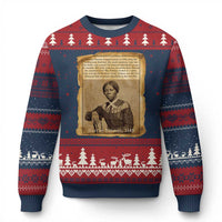 Harriet Tubman Tribute Ugly Christmas Sweater Civil Rights Leader Black History Gift - Wonder Print Shop