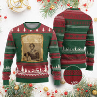 Harriet Tubman Tribute Ugly Christmas Sweater Civil Rights Leader Black History Gift - Wonder Print Shop