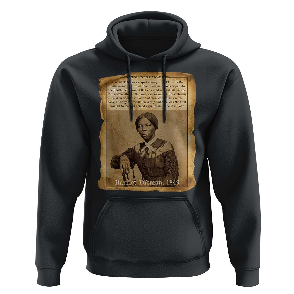 Harriet Tubman Tribute Hoodie Civil Rights Leader Black History Gift - Wonder Print Shop