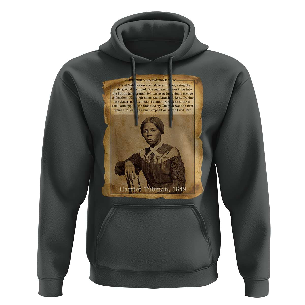 Harriet Tubman Tribute Hoodie Civil Rights Leader Black History Gift - Wonder Print Shop