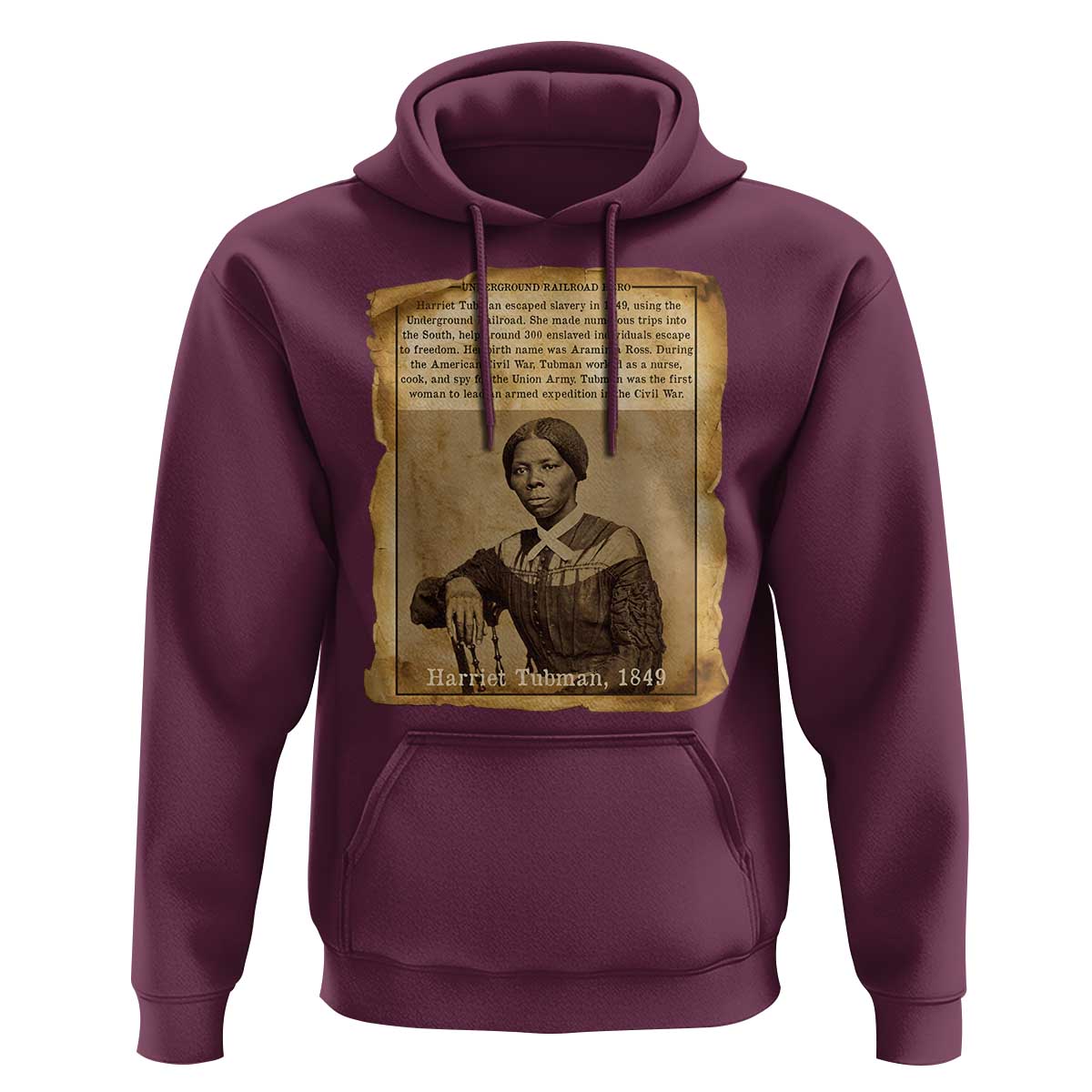 Harriet Tubman Tribute Hoodie Civil Rights Leader Black History Gift - Wonder Print Shop