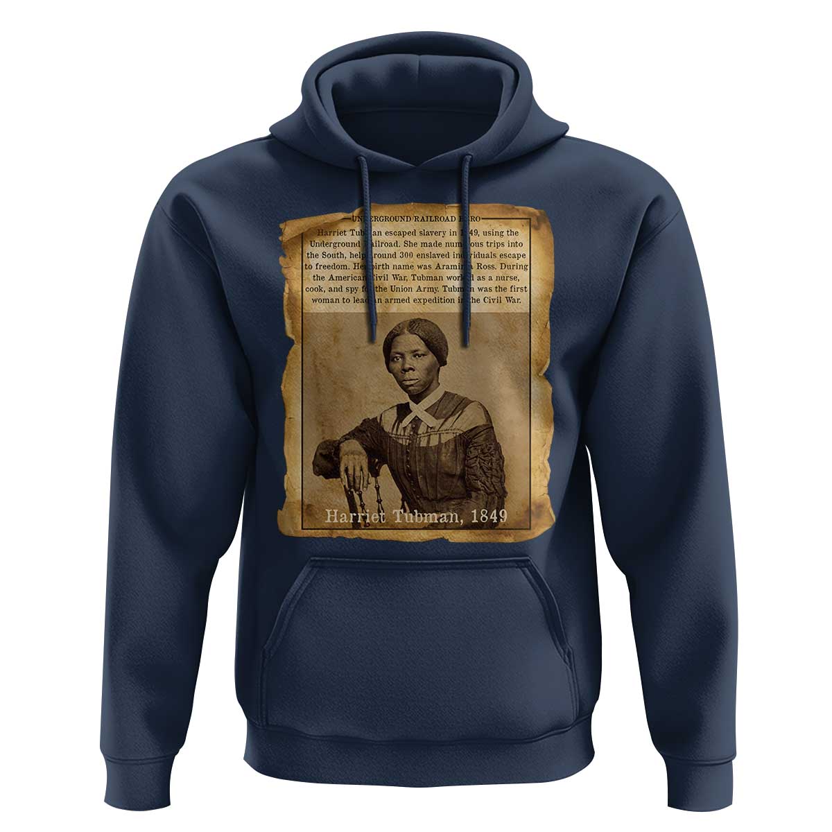 Harriet Tubman Tribute Hoodie Civil Rights Leader Black History Gift - Wonder Print Shop