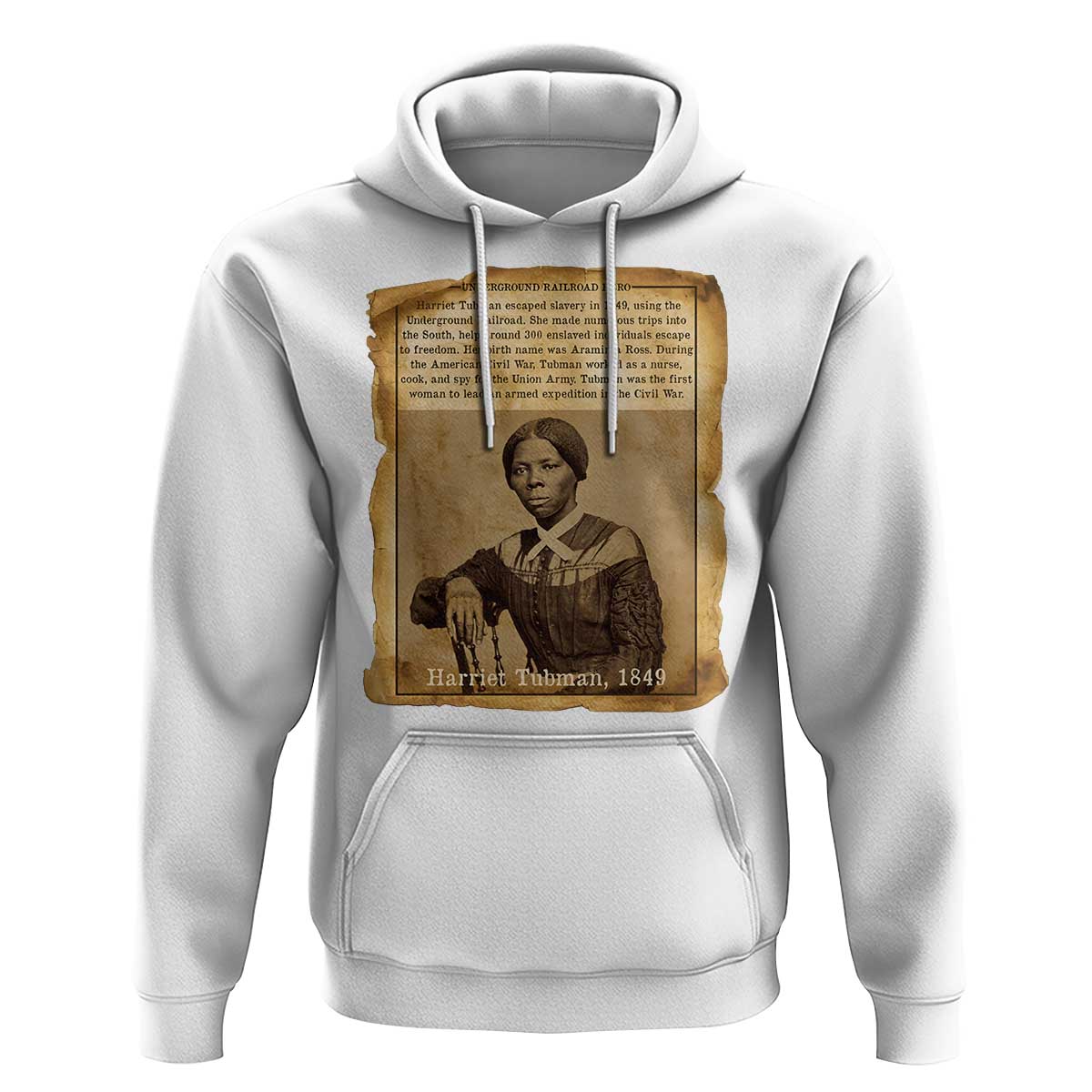 Harriet Tubman Tribute Hoodie Civil Rights Leader Black History Gift - Wonder Print Shop