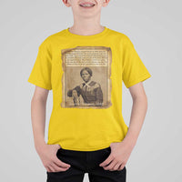 Harriet Tubman Tribute T Shirt For Kid Civil Rights Leader Black History Gift - Wonder Print Shop