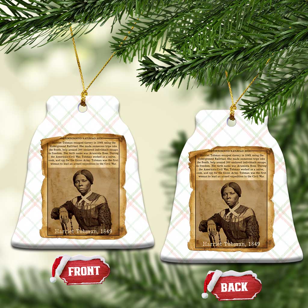 Harriet Tubman Tribute Ceramic Ornament Civil Rights Leader Black History Gift - Wonder Print Shop