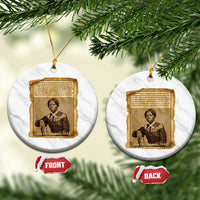 Harriet Tubman Tribute Ceramic Ornament Civil Rights Leader Black History Gift - Wonder Print Shop