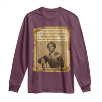 Harriet Tubman Tribute Long Sleeve Shirt Civil Rights Leader Black History Gift - Wonder Print Shop