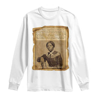 Harriet Tubman Tribute Long Sleeve Shirt Civil Rights Leader Black History Gift - Wonder Print Shop