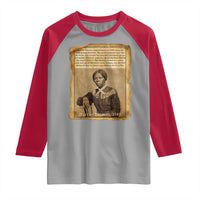 Harriet Tubman Tribute Raglan Shirt Civil Rights Leader Black History Gift - Wonder Print Shop