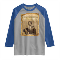 Harriet Tubman Tribute Raglan Shirt Civil Rights Leader Black History Gift - Wonder Print Shop