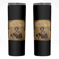 Harriet Tubman Tribute Skinny Tumbler Civil Rights Leader Black History Gift - Wonder Print Shop