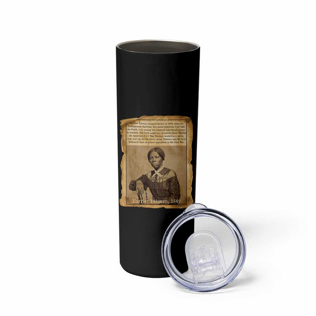 Harriet Tubman Tribute Skinny Tumbler Civil Rights Leader Black History Gift - Wonder Print Shop