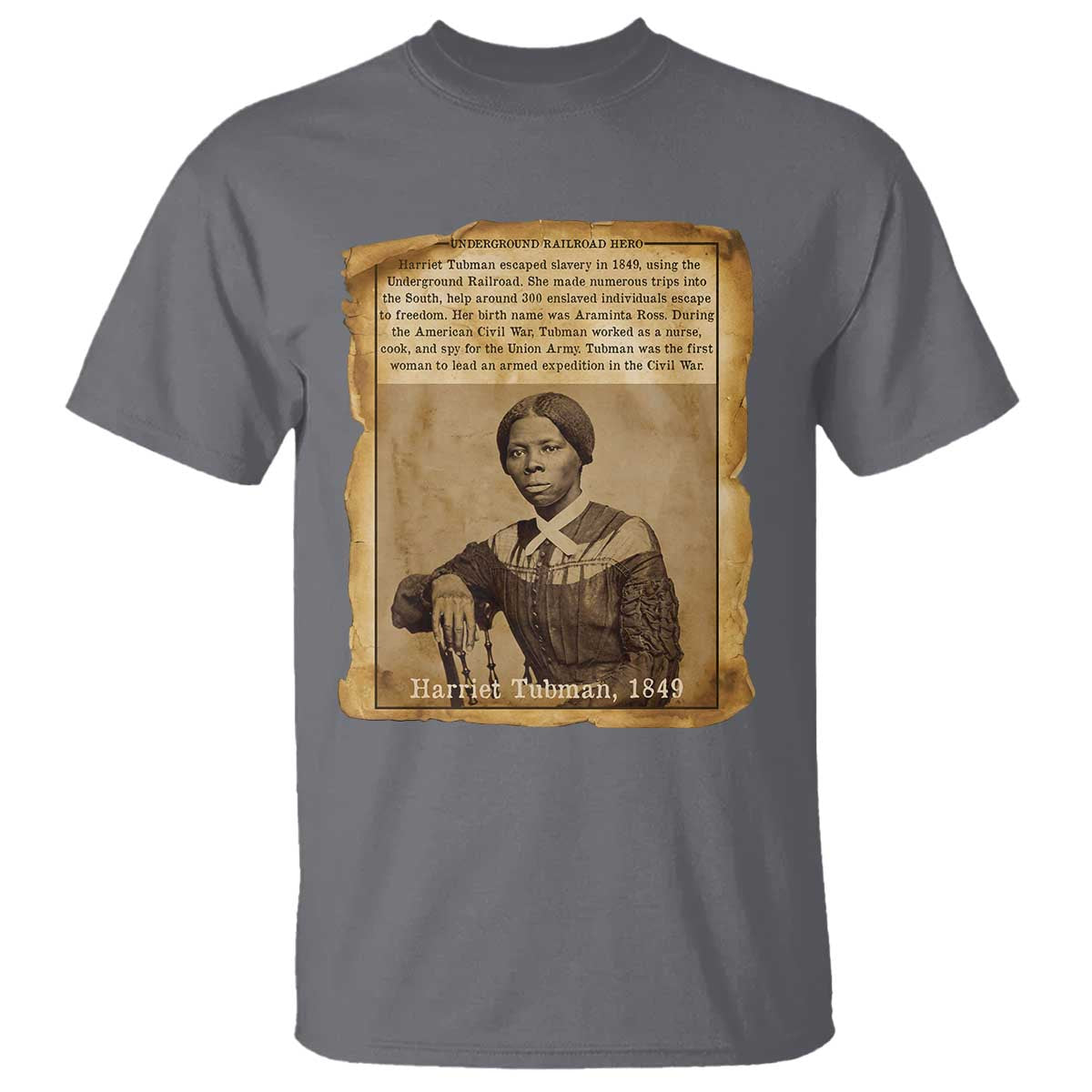 Harriet Tubman Tribute T Shirt Civil Rights Leader Black History Gift - Wonder Print Shop