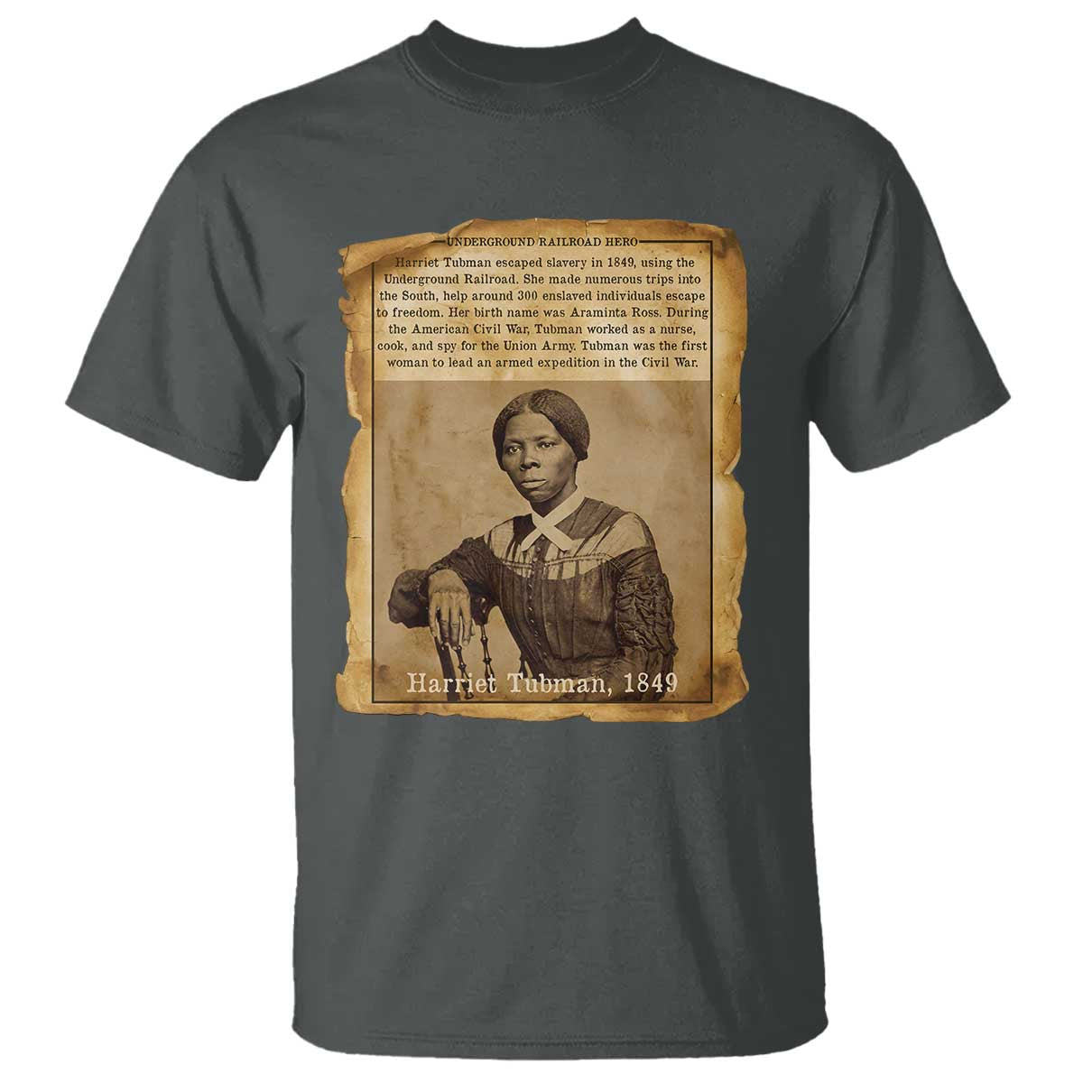 Harriet Tubman Tribute T Shirt Civil Rights Leader Black History Gift - Wonder Print Shop