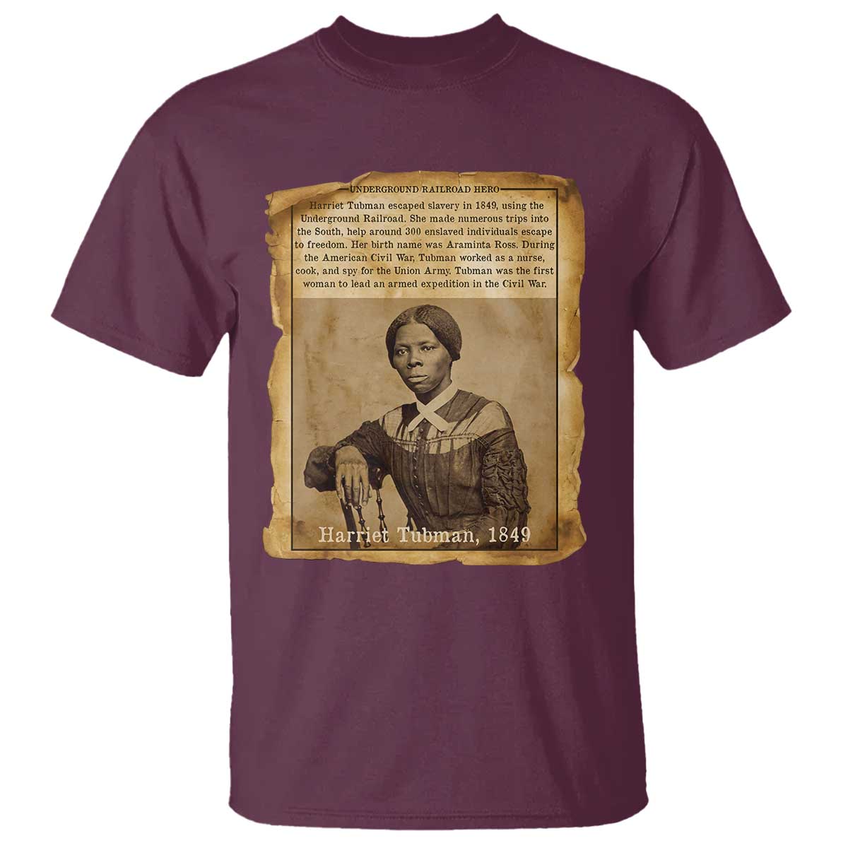 Harriet Tubman Tribute T Shirt Civil Rights Leader Black History Gift - Wonder Print Shop