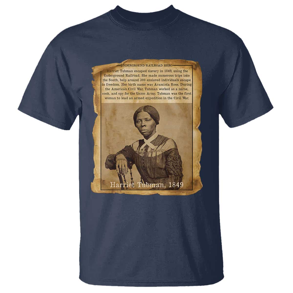 Harriet Tubman Tribute T Shirt Civil Rights Leader Black History Gift - Wonder Print Shop