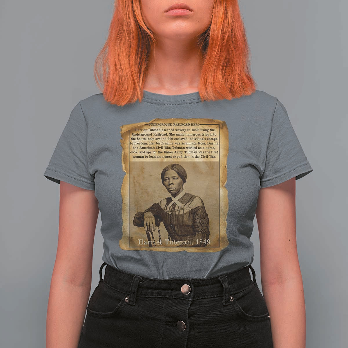 Harriet Tubman Tribute T Shirt For Women Civil Rights Leader Black History Gift - Wonder Print Shop