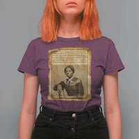 Harriet Tubman Tribute T Shirt For Women Civil Rights Leader Black History Gift - Wonder Print Shop