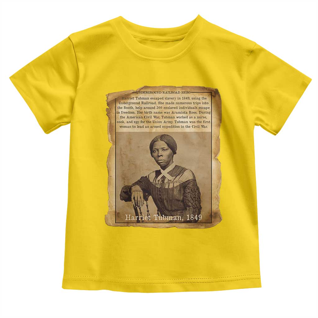 Harriet Tubman Tribute Toddler T Shirt Civil Rights Leader Black History Gift - Wonder Print Shop