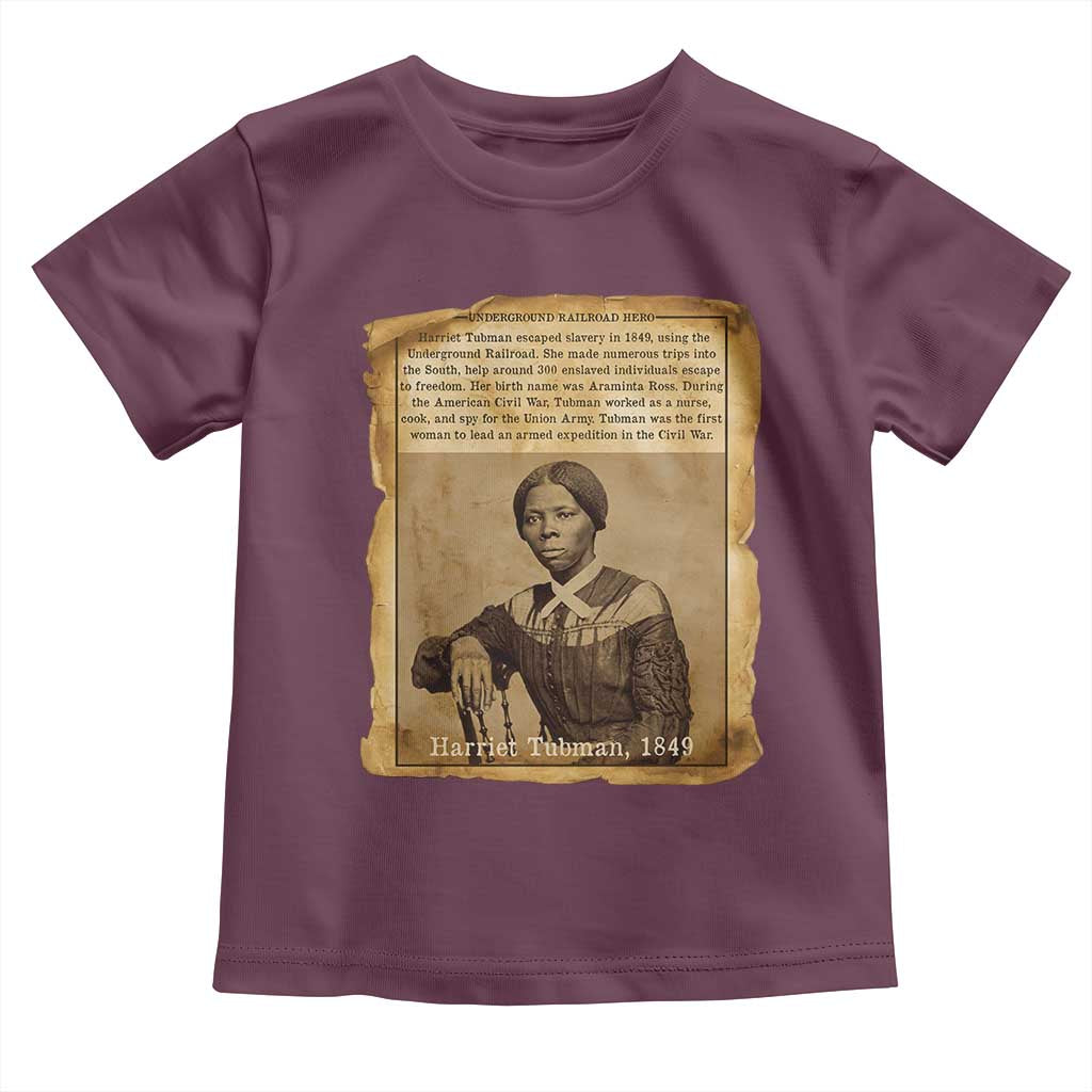 Harriet Tubman Tribute Toddler T Shirt Civil Rights Leader Black History Gift - Wonder Print Shop