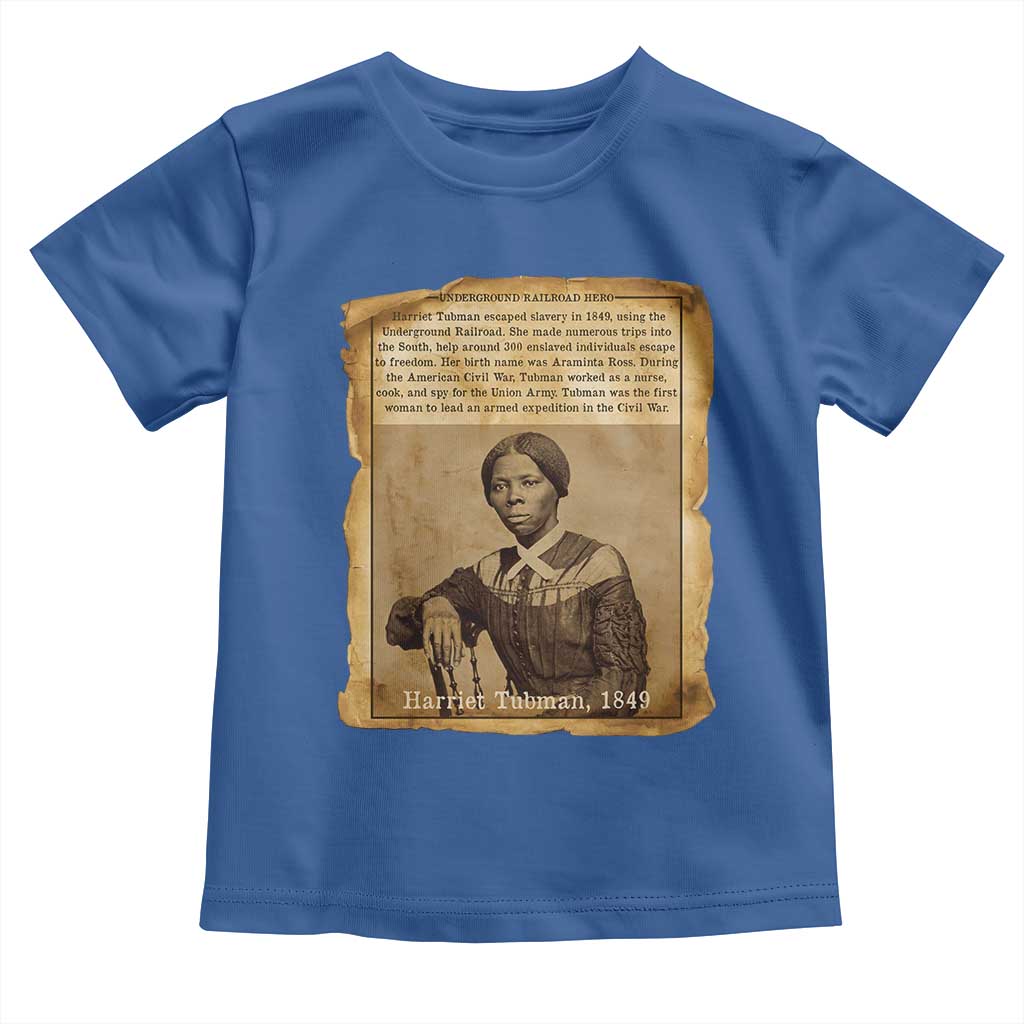 Harriet Tubman Tribute Toddler T Shirt Civil Rights Leader Black History Gift - Wonder Print Shop