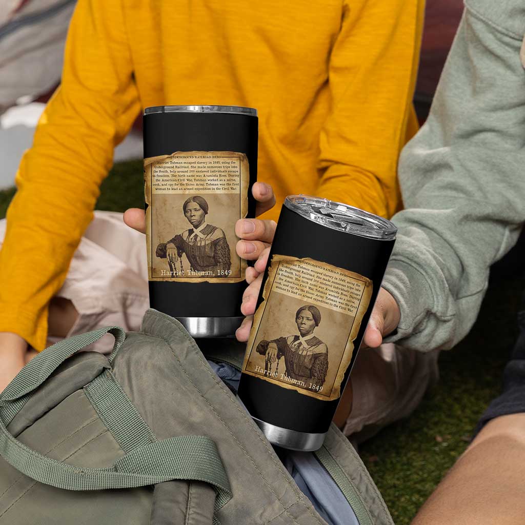 Harriet Tubman Tribute Tumbler Cup Civil Rights Leader Black History Gift - Wonder Print Shop