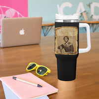 Harriet Tubman Tribute Tumbler With Handle Civil Rights Leader Black History Gift - Wonder Print Shop