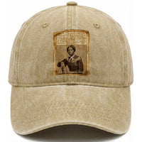 Harriet Tubman Tribute Washed Cotton Baseball Cap Civil Rights Leader Black History Gift