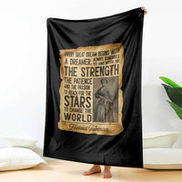 Harriet Tubman Quote Throw Blanket Strength Patience Passion To Change The World