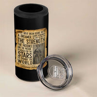 Harriet Tubman Quote 4 in 1 Can Cooler Tumbler Strength Patience Passion To Change The World