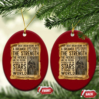 Harriet Tubman Quote Ceramic Ornament Strength Patience Passion To Change The World