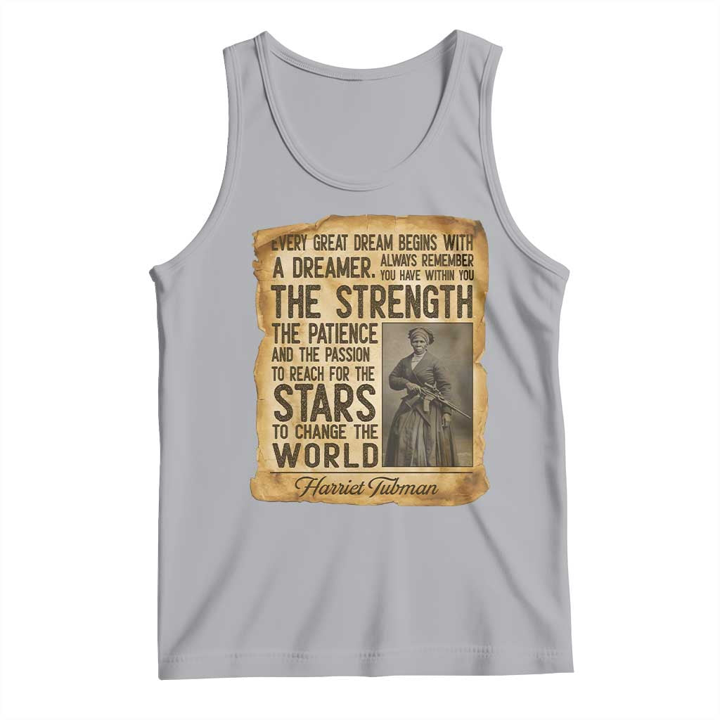 Harriet Tubman Quote Tank Top Strength Patience Passion To Change The World