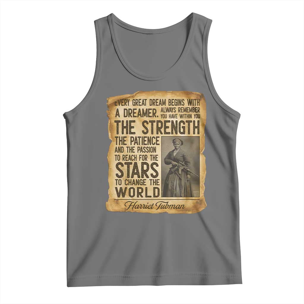 Harriet Tubman Quote Tank Top Strength Patience Passion To Change The World