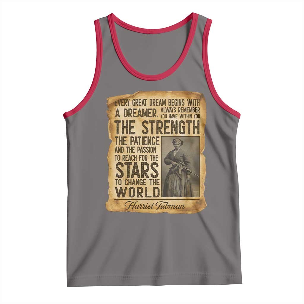 Harriet Tubman Quote Tank Top Strength Patience Passion To Change The World