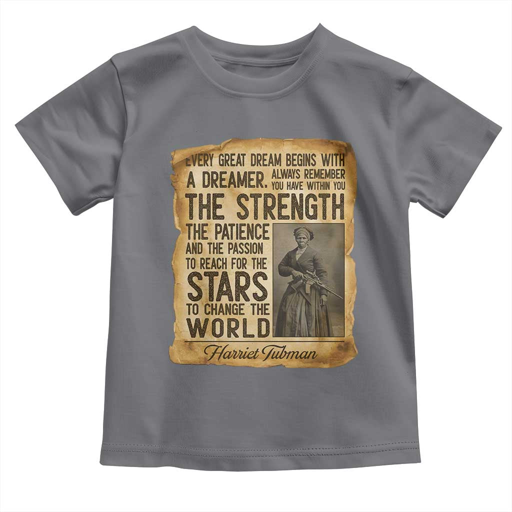 Harriet Tubman Quote Toddler T Shirt Strength Patience Passion To Change The World
