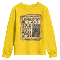 Harriet Tubman Quote Youth Sweatshirt Strength Patience Passion To Change The World