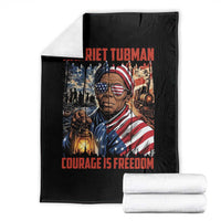 Harriet Tubman Courage Is Freedom Throw Blanket Black History Gift - Wonder Print Shop