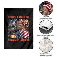 Harriet Tubman Courage Is Freedom Garden Flag Black History Gift - Wonder Print Shop