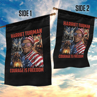 Harriet Tubman Courage Is Freedom Garden Flag Black History Gift - Wonder Print Shop